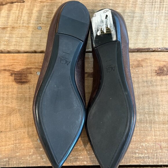 AGL Vania Pointed Toe Flat - Smoke NEW Size 39.5 / US 9.5 - Picture 14 of 16